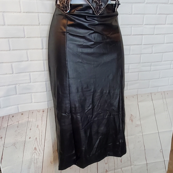 Kikiriki Black Shiny Rhinestone One Piece Dress - Picture 3 of 11